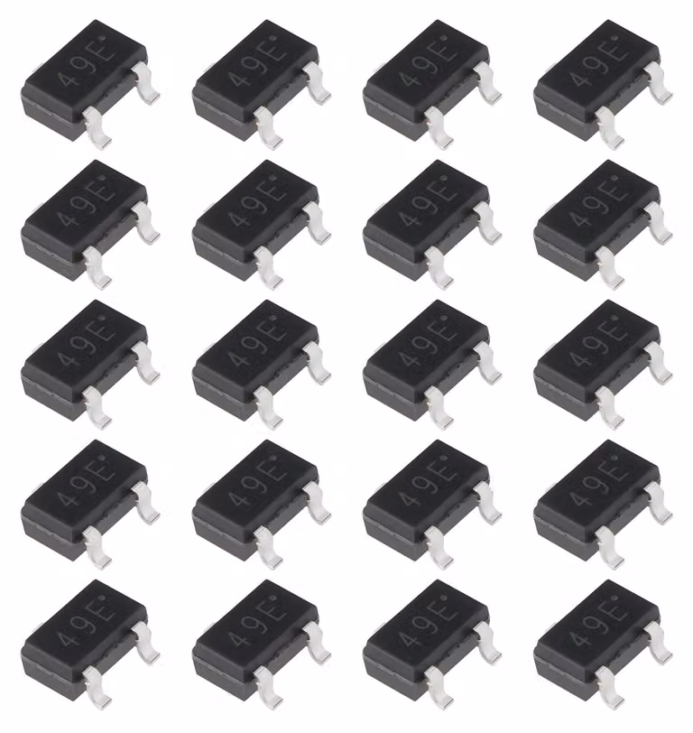 20 sensori lineari ad effetto Hall SMD, modelli 49E, SS49E, AH49E