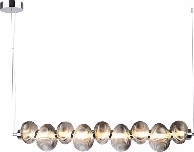 Lampada a sospensione LED BOLLA, 32W, con finitura effetto fumo