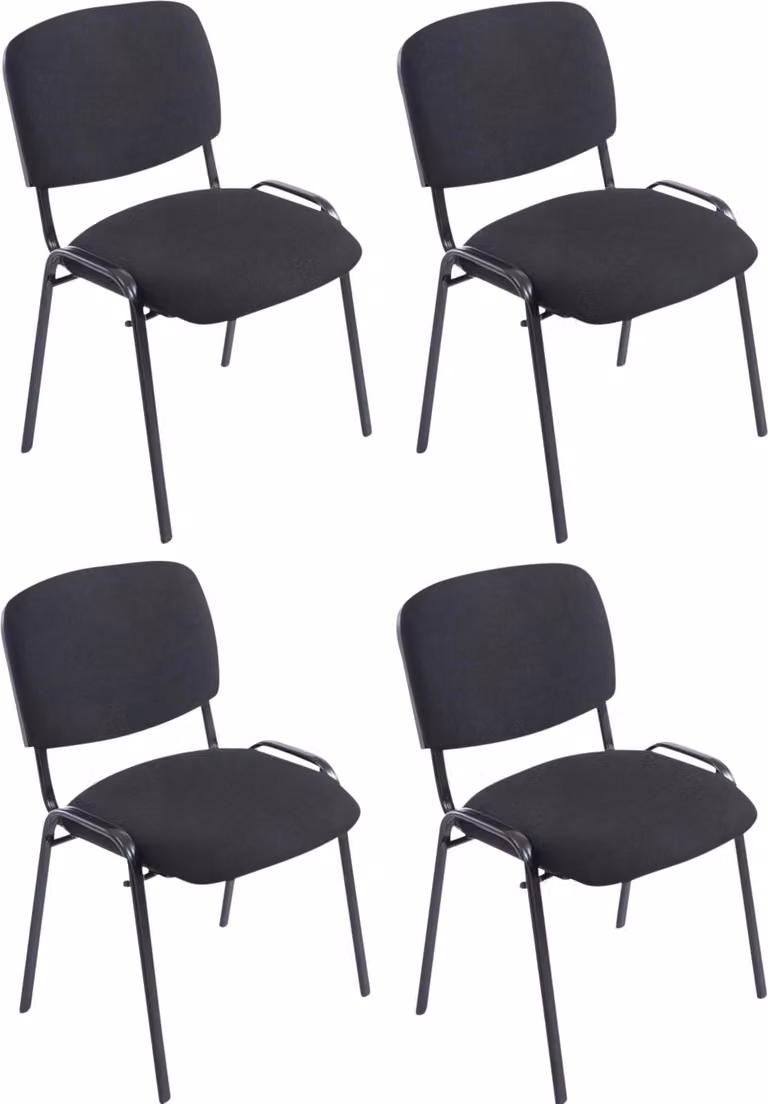 set di 4 sedie XL in tessuto Ken
