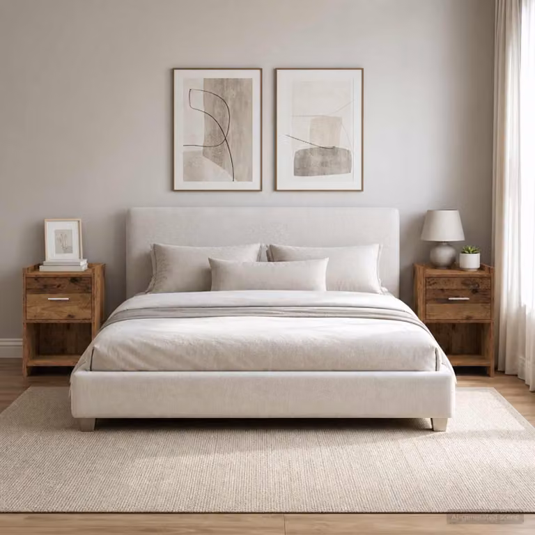 Set di 2 comodini vidaXL in legno antico e metallo, colore marrone, L 40 cm x P 30 cm x H 60 cm