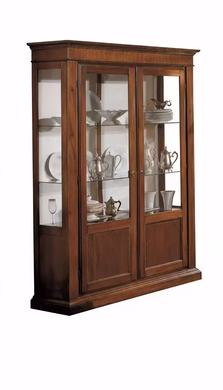Set tavolo e sedie rettangolare estensibile in legno e vetro stile rustico marrone Mobili2g – 2
