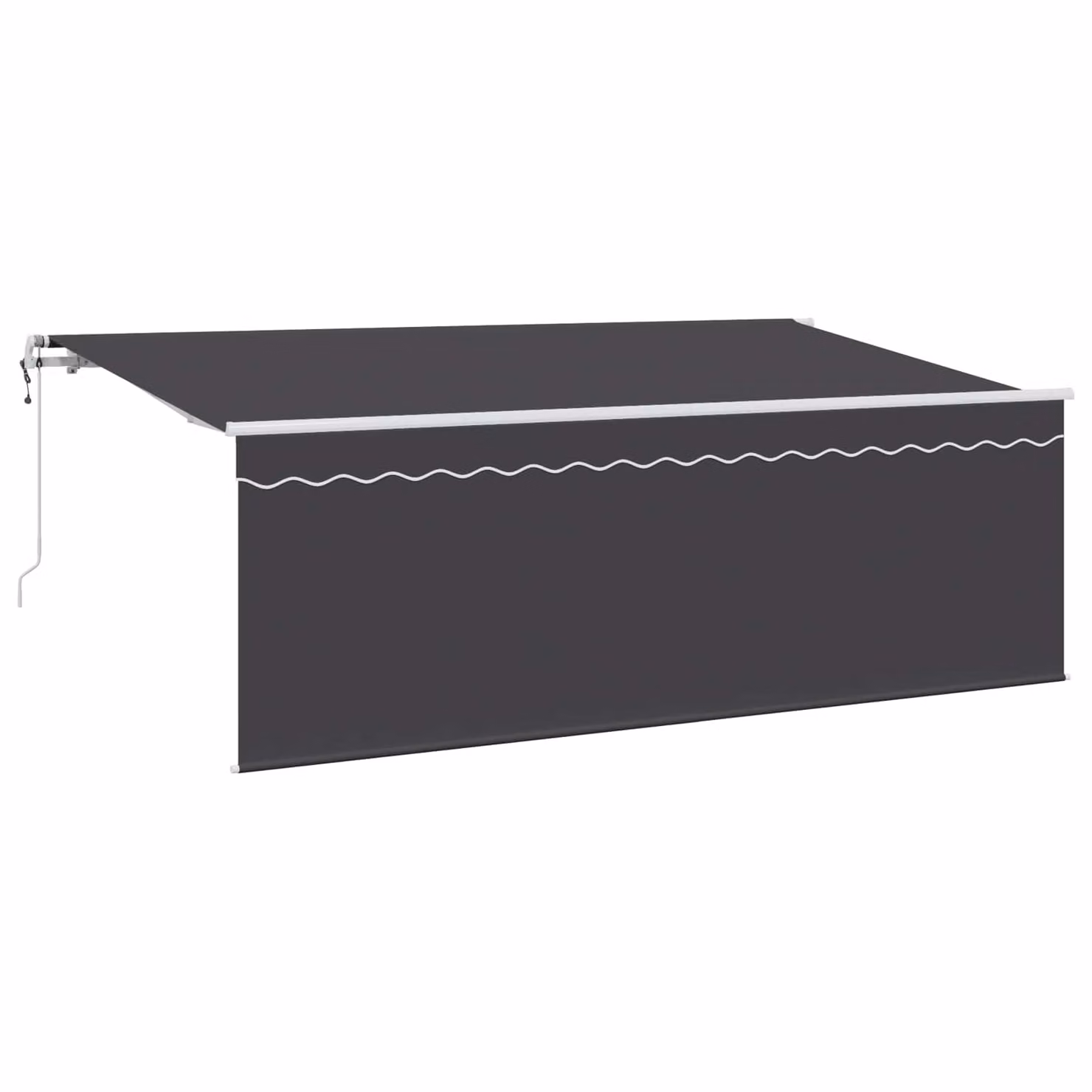 Tenda retrattile vidaXL in poliestere e alluminio, colore Antracite, L 400 x P 200 cm