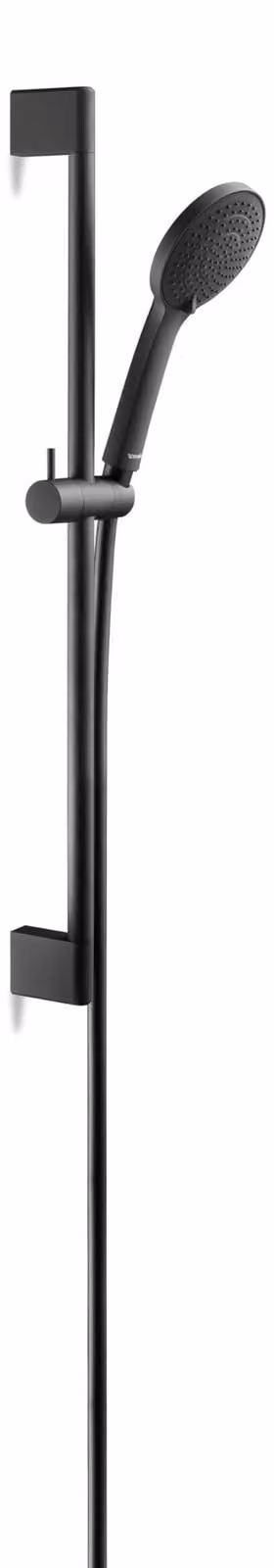 Set doccia con soffione a mano 3jet 110, nero opaco, 70 cm