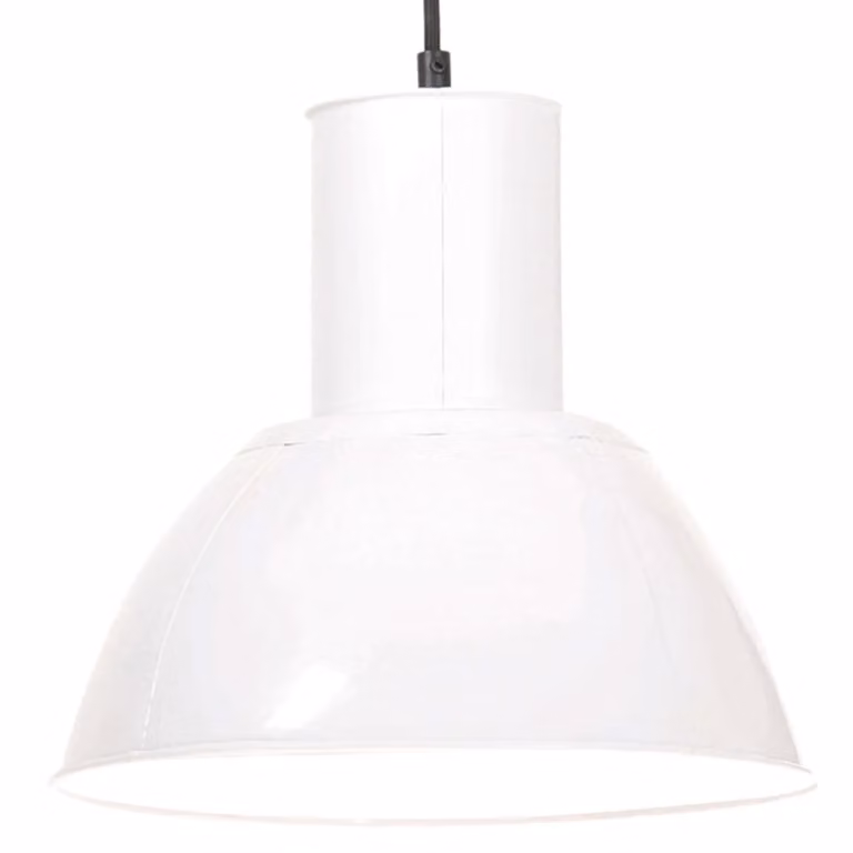 The Living Store Lampada a sospensione 25 W Bianco Rotondo 28,5 cm E27