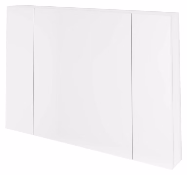 Kolpa NAOMI, mobiletto contenitore con specchio, modello TON 100, colore bianco