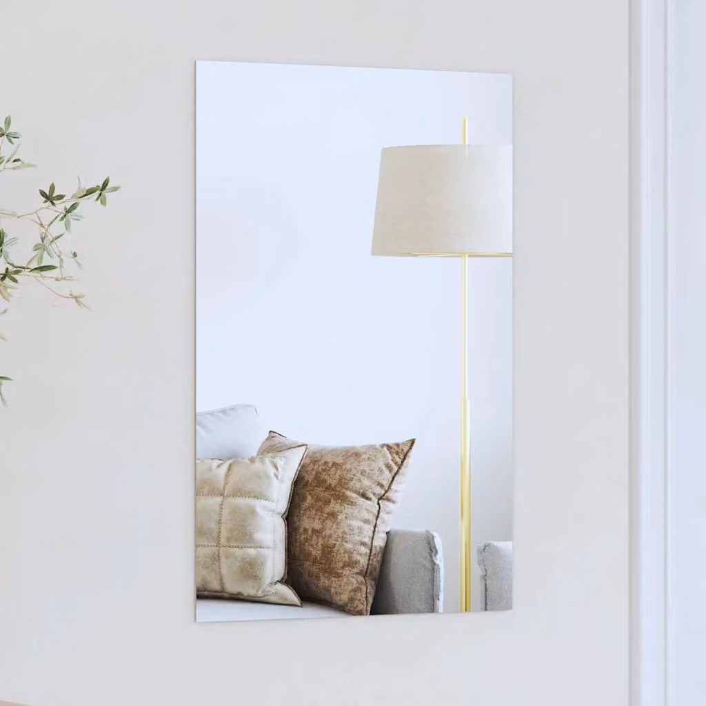 Specchio da parete rettangolare vidaXL in vetro temperato trasparente L: 40 cm, H: 60 cm
