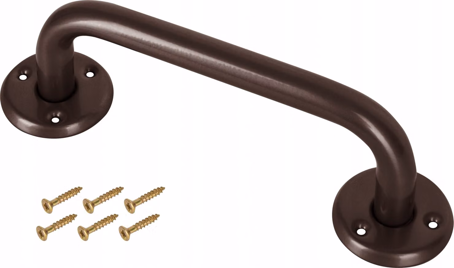 Maniglia per bagno Maniglione barra 40 cm marrone