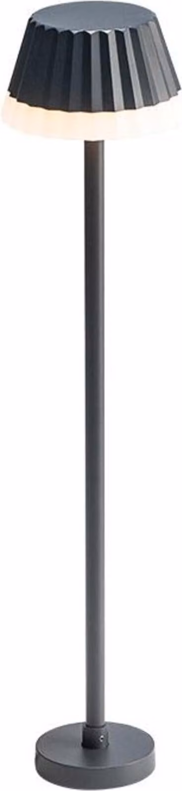 ACA Lighting Lampada da terra per esterni a LED SMD 10W 400LM 130d 230V AC 3.000K grigio scuro CRI80 IP65 30.000hrs LG2122G-600
