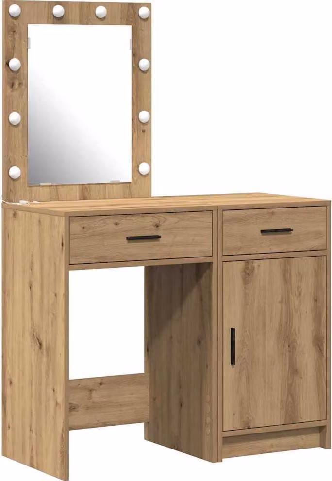 Tavolo da Trucco con cassetto 2 pcs Marrone 50 x 41 x 135 cm