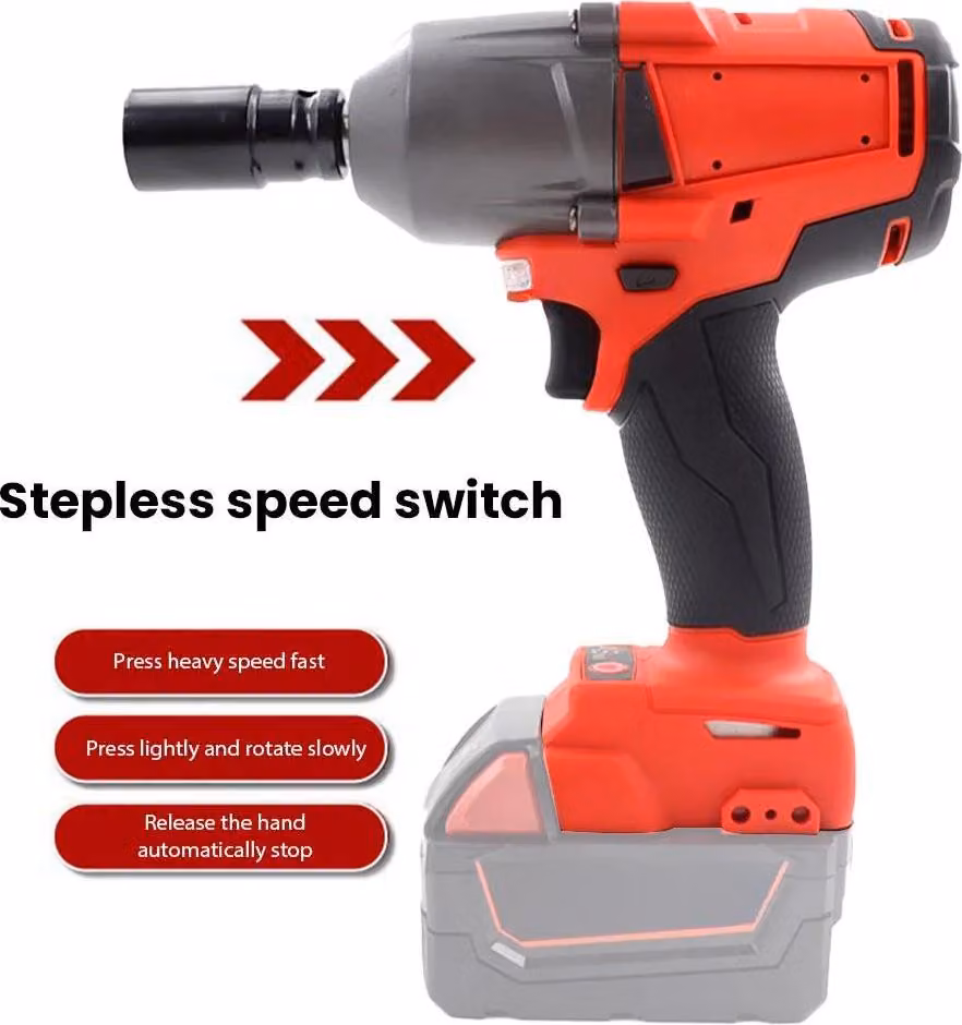 Avvitatore a impulsi - Avvitatore a impulsi a batteria da 18V - Coppia di serraggio di 1300 Nm - Motore brushless - Attacco quadrato da 1,27 cm - 0–5000 giri/min - Senza fili - Senza batteria