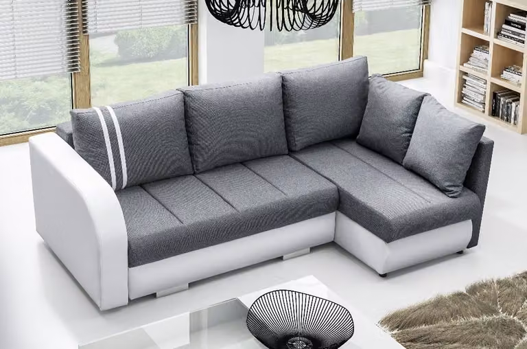 Design Ecksofa Couch Wohnlandschaft Schlafsofa Funktionssofa Eck Polster Sofas