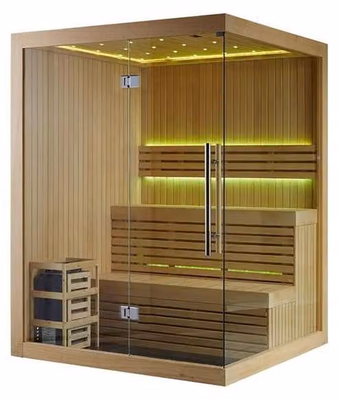 Dampfsauna Sauna Saunakabine Heimsauna Massivholzsauna Designsauna 200x150 cm
