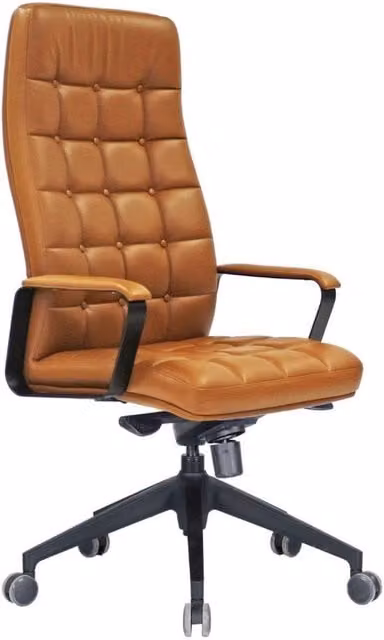 Poltrona direzionale da ufficio 67x52x126/132 cm Murano cuoio