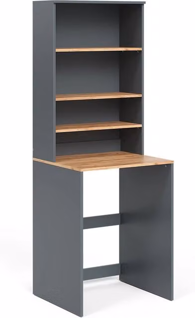 Mobile lavatrice Viktor Vicco in due parti con ripiano, colore Antracite e Rovere dorato, L: 66 cm, H: 88.2 cm – 1