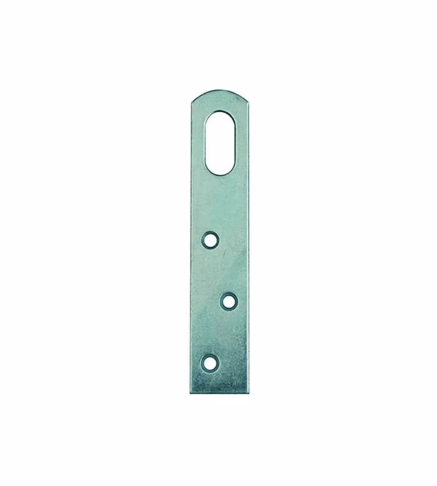 Attaccaglie Piastra Dritta Acciaio Zincato 100 mm 4 Pezzi