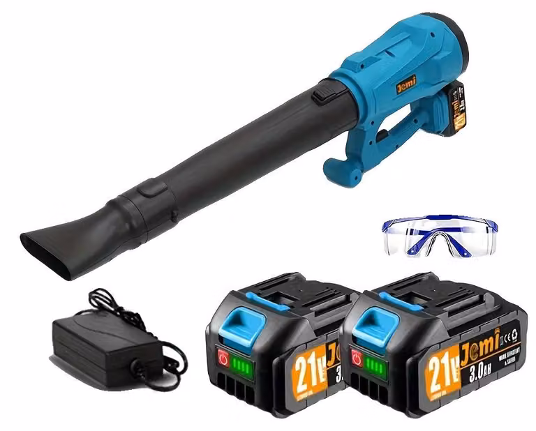 Soffiatore per foglie, portata d'aria 420 CFM, 6 livelli di velocità, 2 batterie