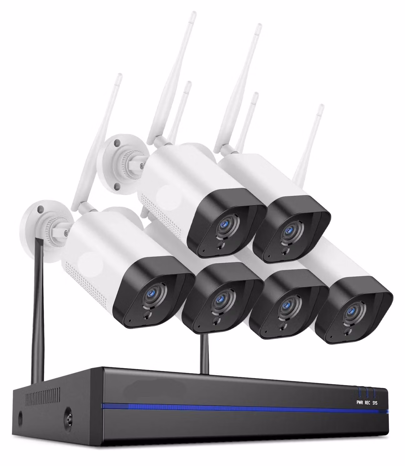 Kit di telecamere di sicurezza wireless – Sistema di videosorveglianza completo per esterni con visione notturna