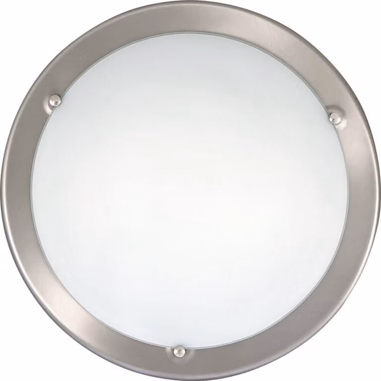 Plafond in vetro 38 cm E27 2x60W cromo satinato rotondo Ufo 5151 Rabalux