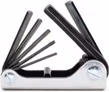 Set di chiavi maschio esagonale pieghevoli Beta 7 pezzi Nero e Cromo – 1
