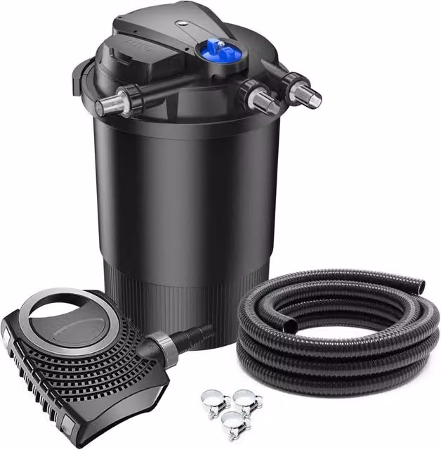 Kit di filtrazione set 30000 litri pompa UVC 18 watt tubo 12000 l/h 10 m 16_0001907