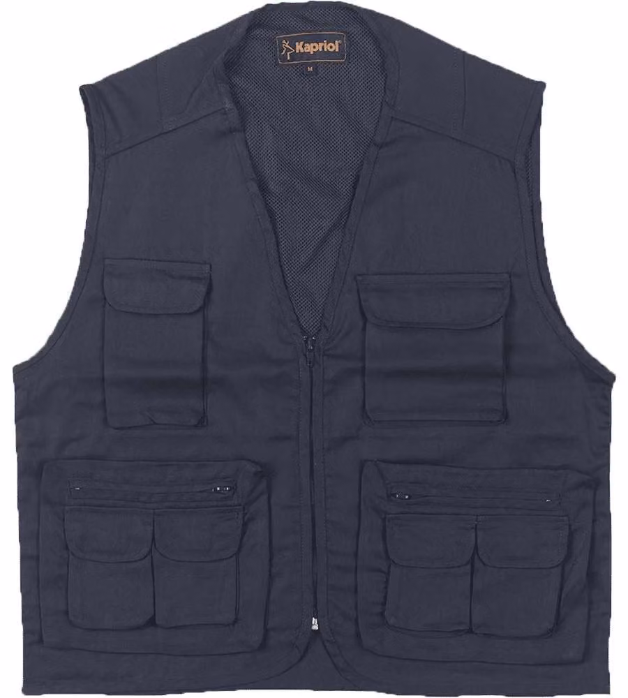 Kapriol Gilet Multitasche Blu L - Comfort e Praticità per il Lavoro