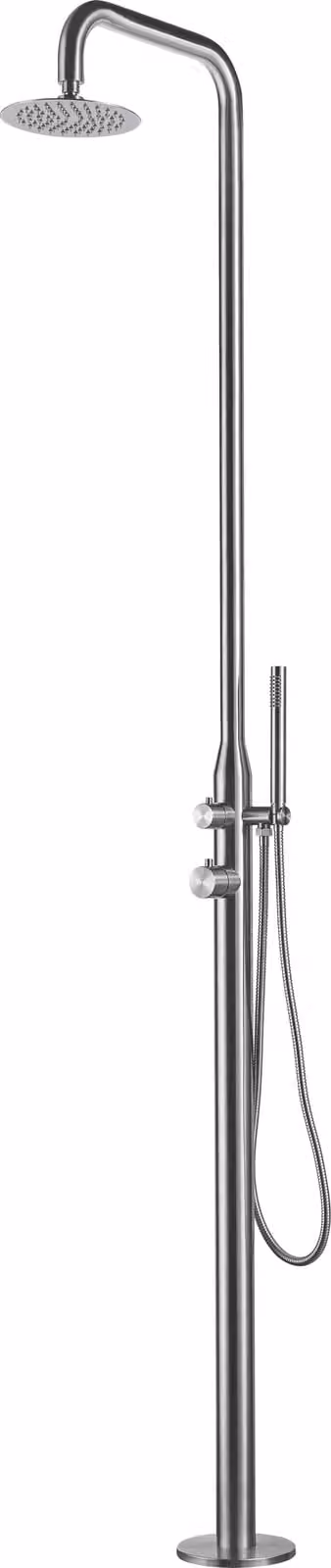 Eichenwald Ideal Doccia da esterno Juist Doccia da piscina Doccia da giardino Acciaio inox V2A 706592