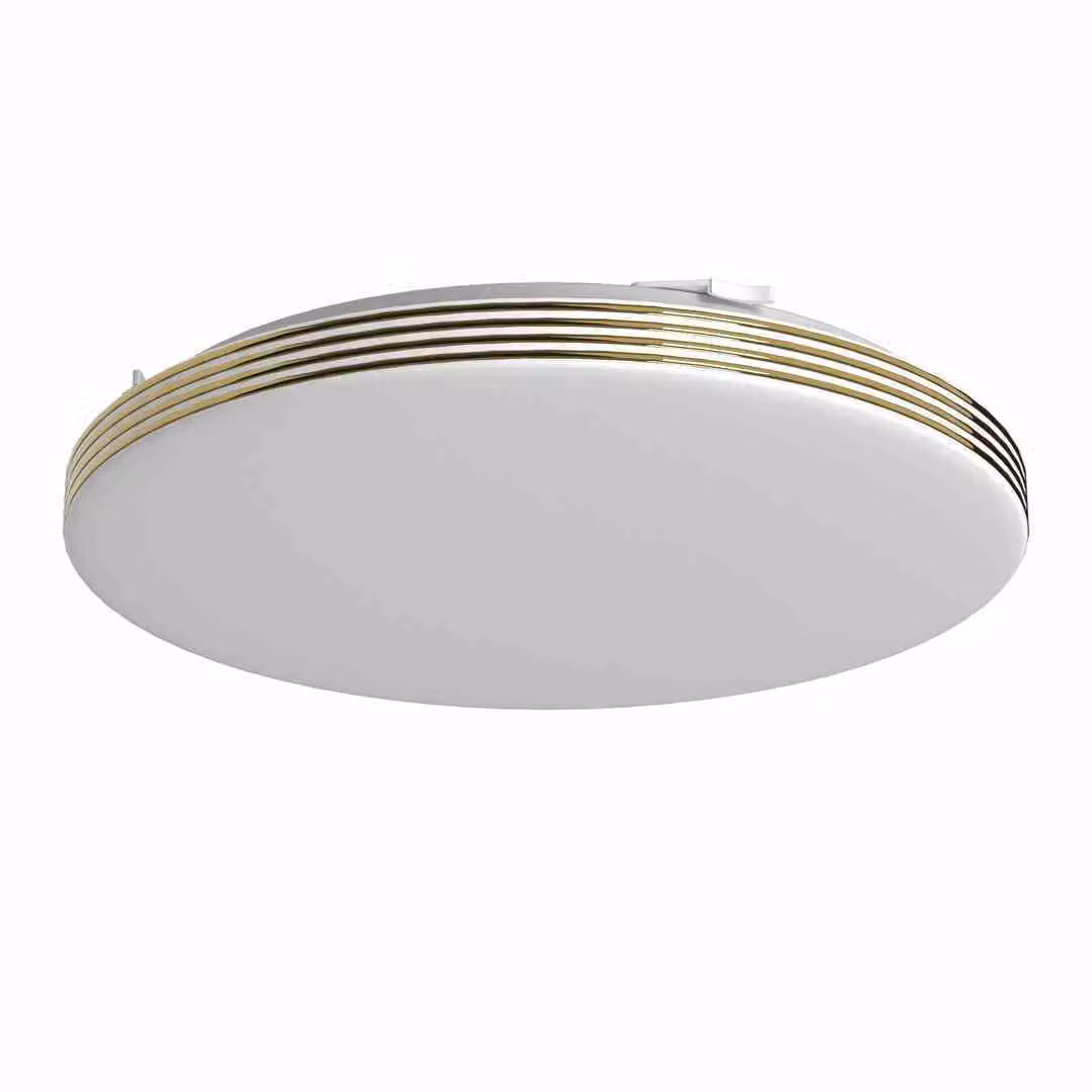 Plafond 33 cm circolare LED 16W bianco/oro Bever Milagro