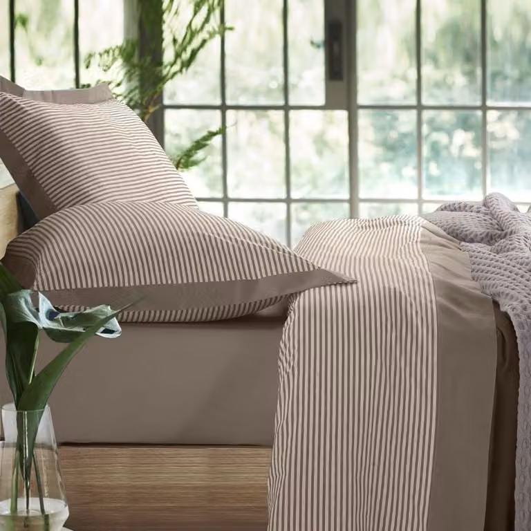 Set completo lenzuola VEGA Beige 180x300 cm