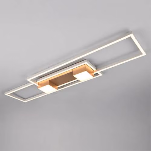 Trio Leuchten LED plafoniera Albany 37W, bianco caldo-bianco freddo, caffè
