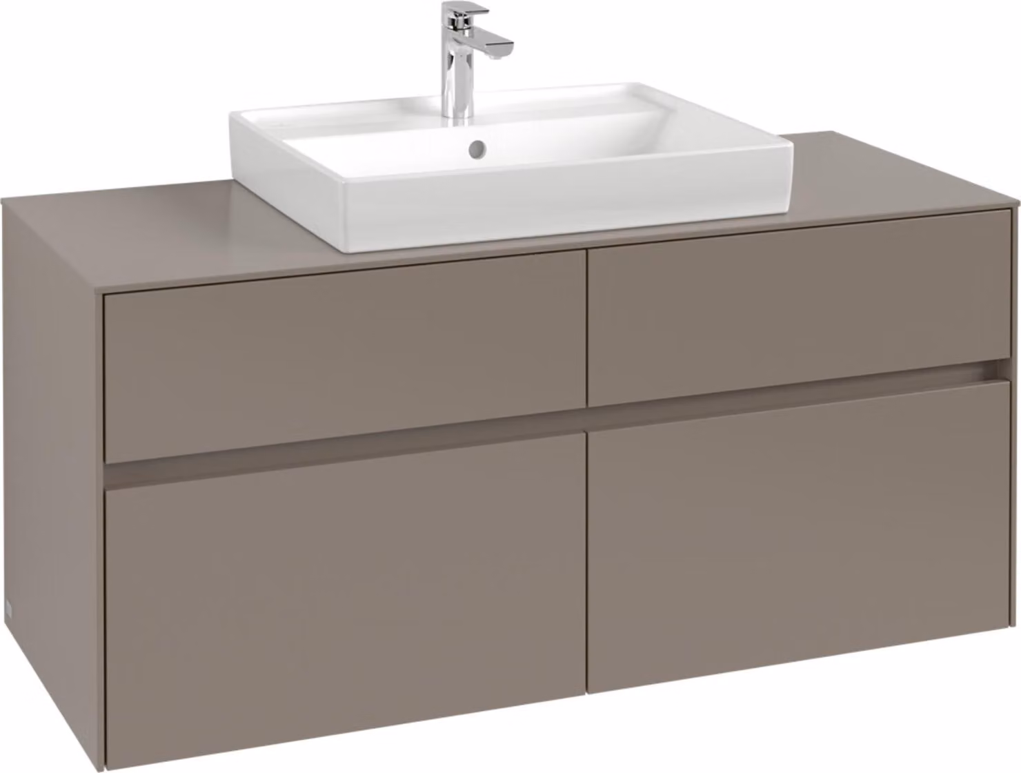 Mobiletto V&B Collaro 120x54,8x50cm, WT mi, LED 8,8 W, Mar bl.