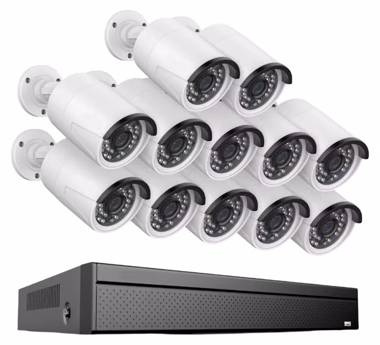 Sistema di sicurezza - 12 unità - Sistema di telecamere - Telecamere PoE - Sistema NVR - Risoluzione 5MP