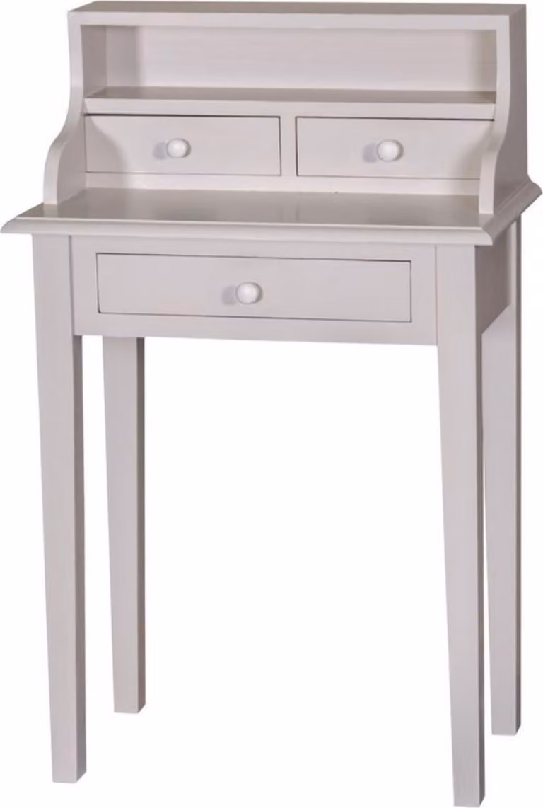 Casa Padrino scrivania in stile country con 3 cassetti 65 x 40 x h. 102 cm - Mobili Soggiorno