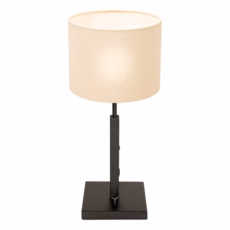Lampada da tavolo - nero - Stang - metallo tessile - Ø 20cm - E27 - 8161ZW - Steinhauer