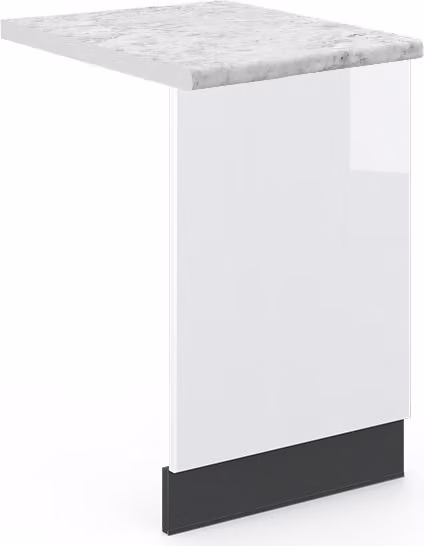 Pannello frontale Vicco Fame-Line Bianco lucido 45 cm , PL Marmo, Model 46046