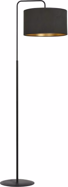 Lampada da terra Emibig Hilde nera e oro con 1 luce E27, Altezza: 150 cm