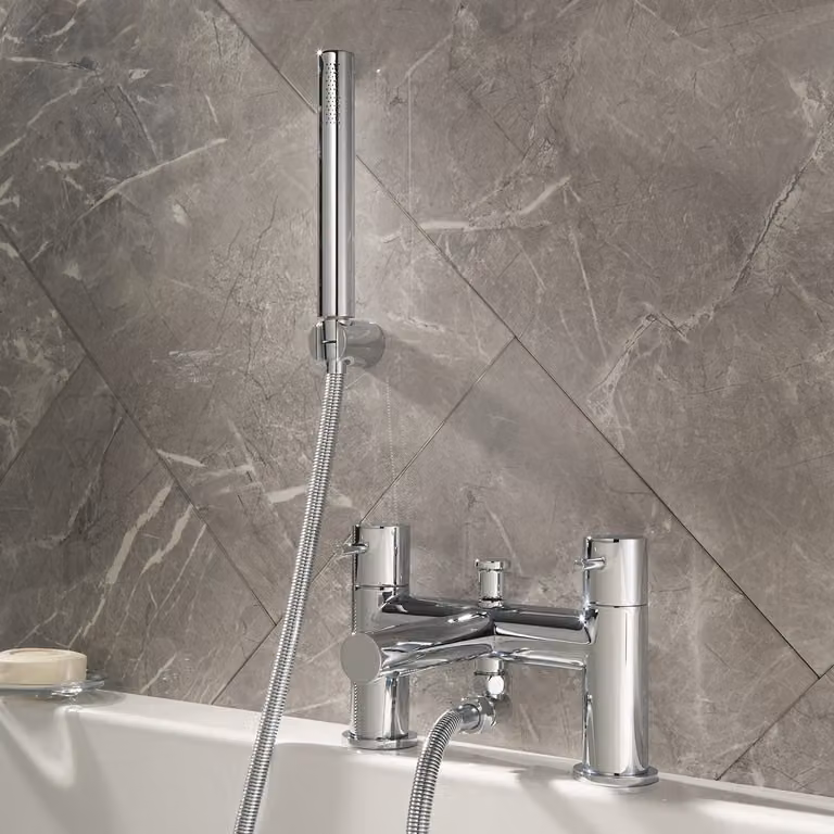 Rubinetto Miscelatore per Vasca da Bagno e Doccia - Cromato - Otto