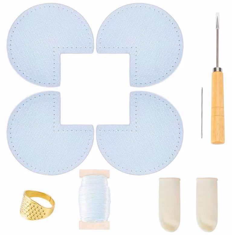Solidchoice - Kit di riparazione per borse, con accessori per riparare gli angoli e un set di strumenti da cucito