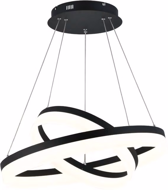 Lampada a sospensione Cornelia Reality LED 60W nera Ø60