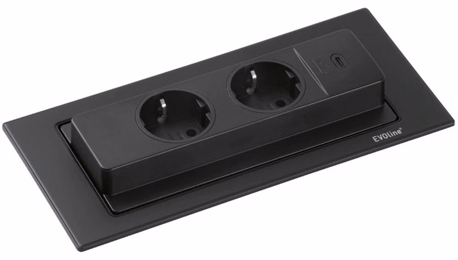 Presa da incasso per cucina EVOline BackFlip con porta USB-C a scomparsa
