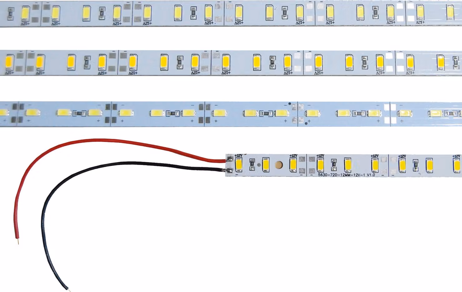 Striscia LED rigida in alluminio, barra luminosa, modulo di illuminazione, striscia luminosa 12 V, 4000 K, bianco neutro, 1 m