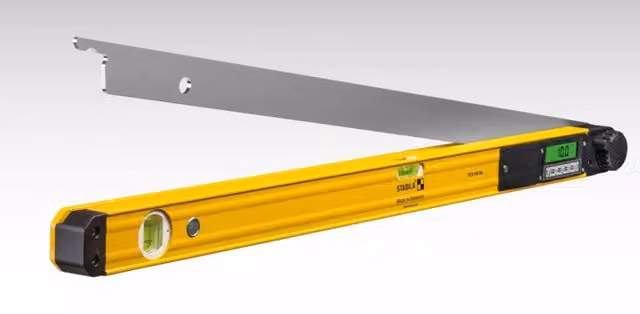 Goniometro elettronico Tech 700 DA Stabila con display digitale, colore giallo, lunghezza 80 cm