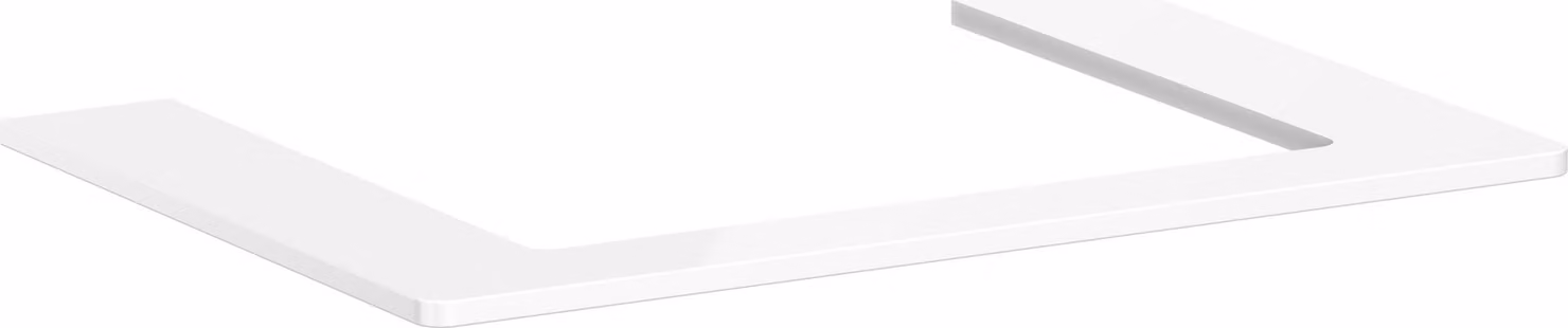 hansgrohe Xelu Q Console avec découpe au centre, 600x480, pour vasque à poser, polie, 54109050, 54109050