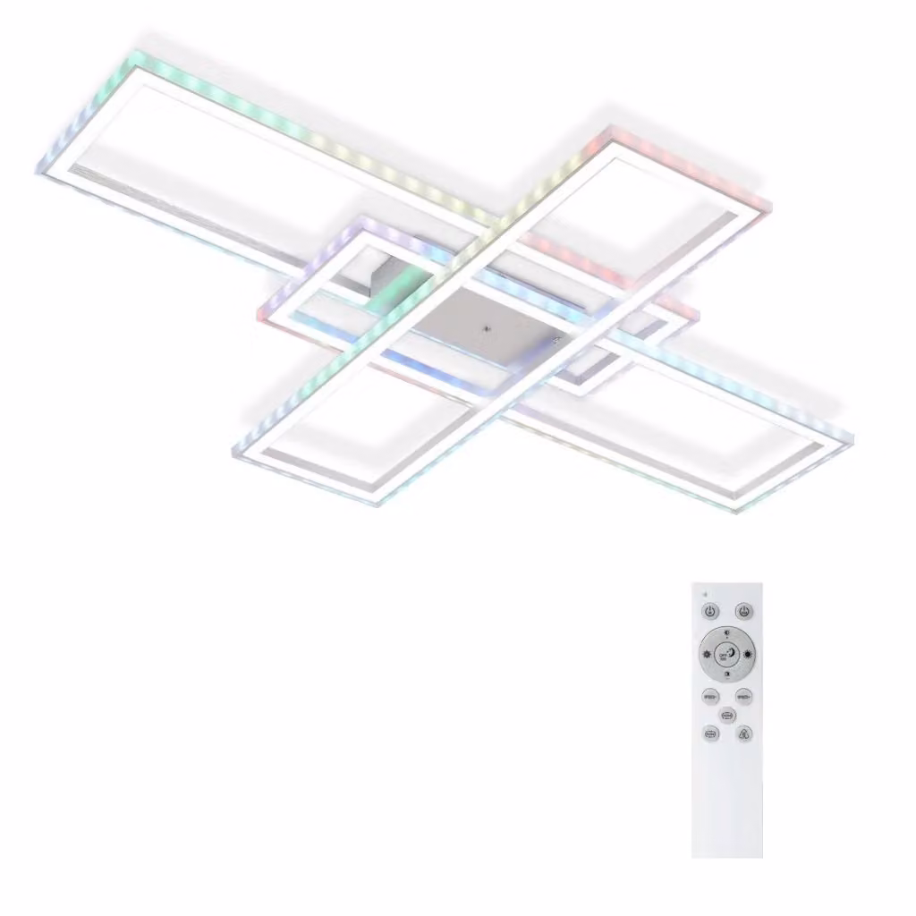 ZMH Lampada da soffitto LED a anello RGBW bianca con telecomando e funzione dimmerabile – 2