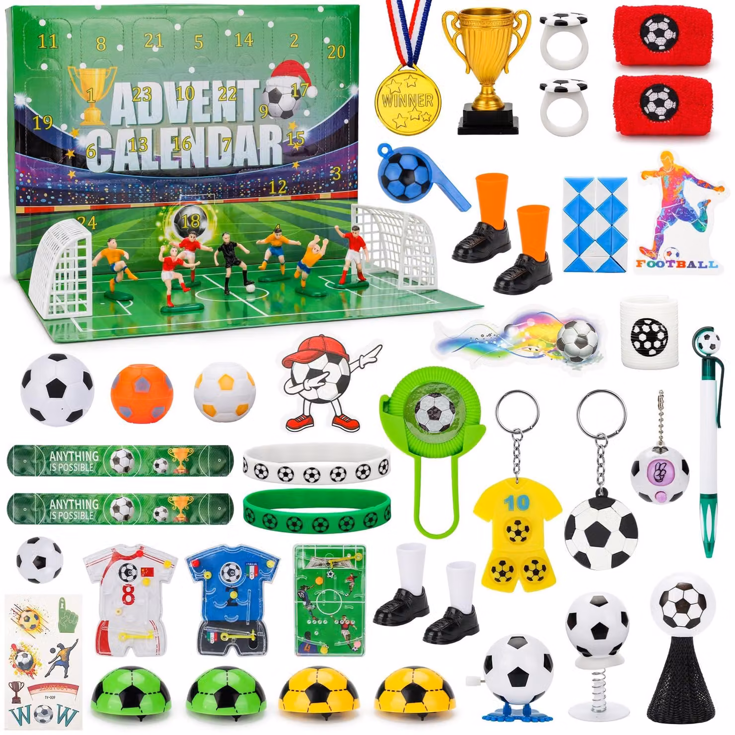 Calendario dell'Avvento Calcio 2025 per Bambini