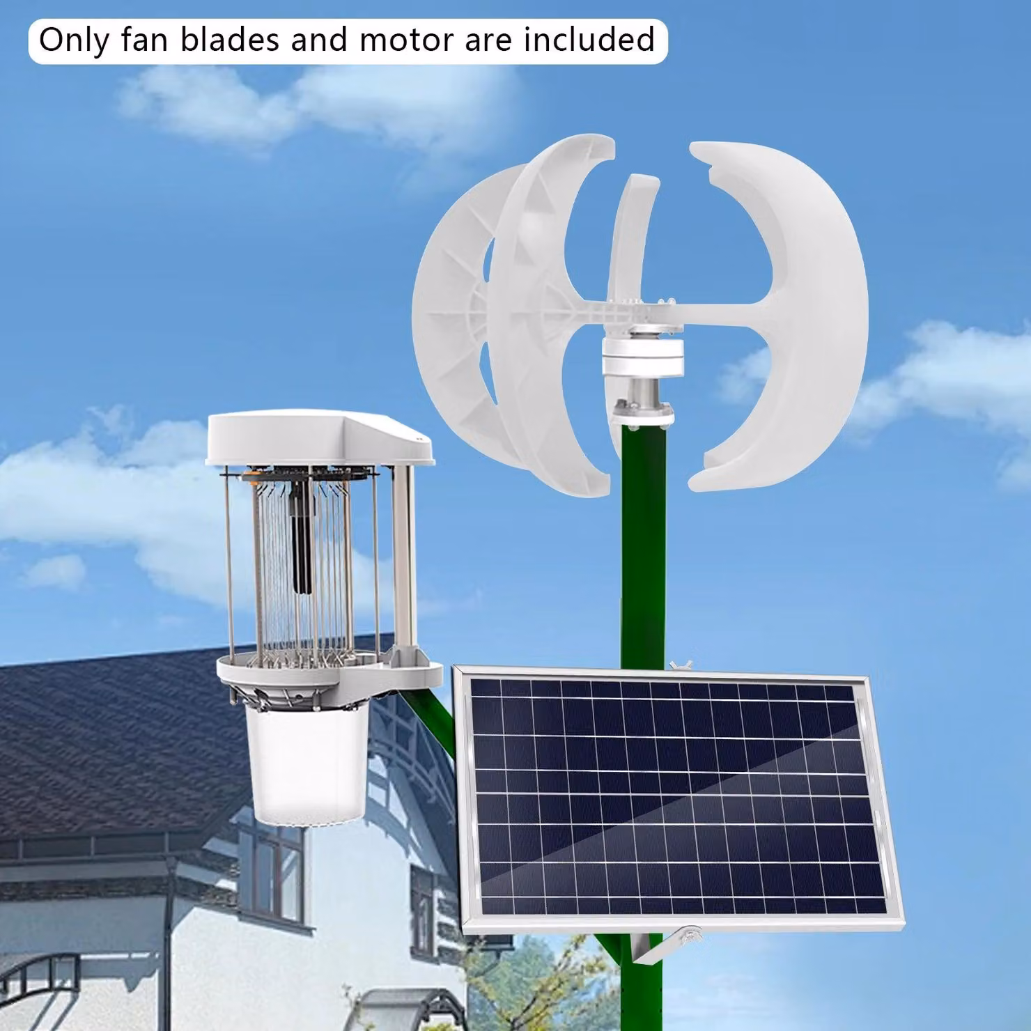 Turbina eolica - Generatore eolico efficiente - Fonte di energia sostenibile - Per uso domestico - Generatore da 600W