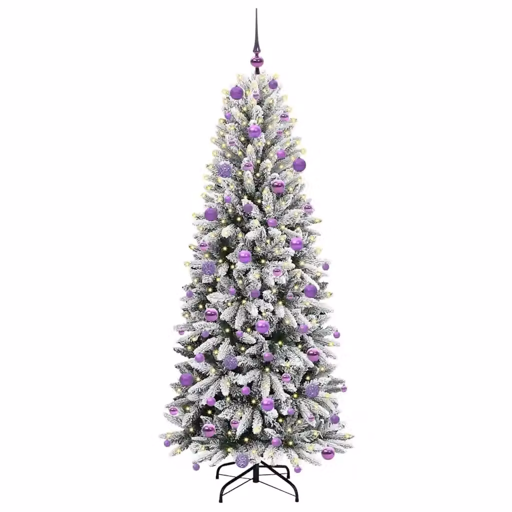 Albero di Natale artificiale verde con 300 LED bianco caldo vidaXL Altezza: 180 cm – 2