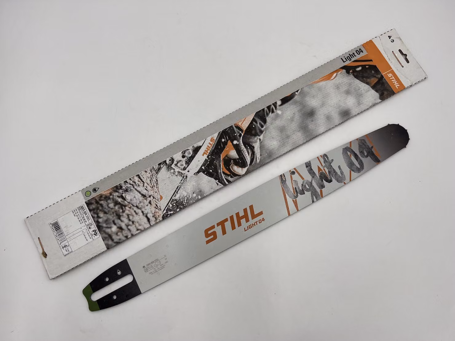 Lama guida STIHL Light 04, 50 cm, passo 3/8", spessore 1,6 mm, codici: 30030087721, 30030086121