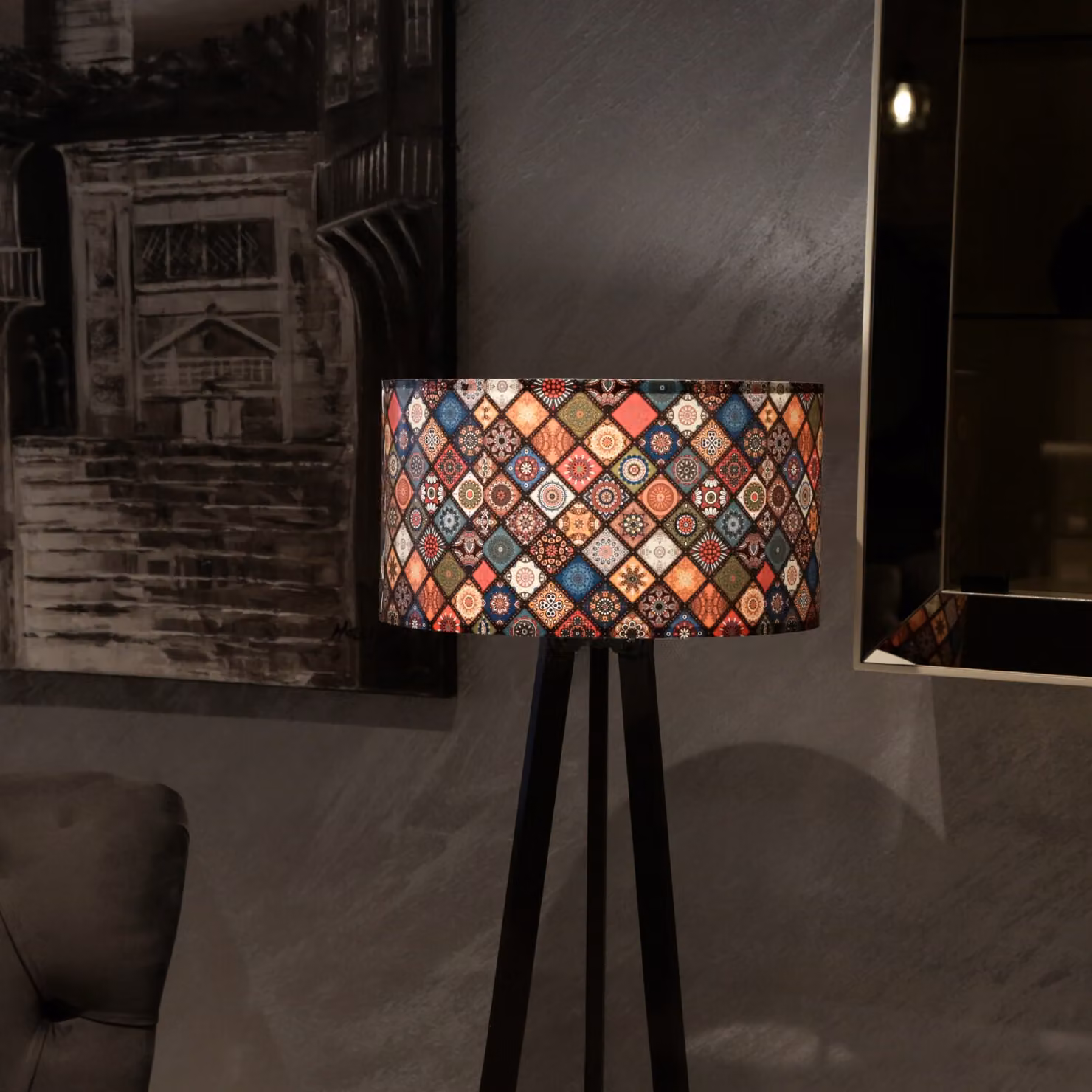 Opviq, AYD-2800, lampade da terra, multicolore, PVC, 21 x 38 x 140 cm