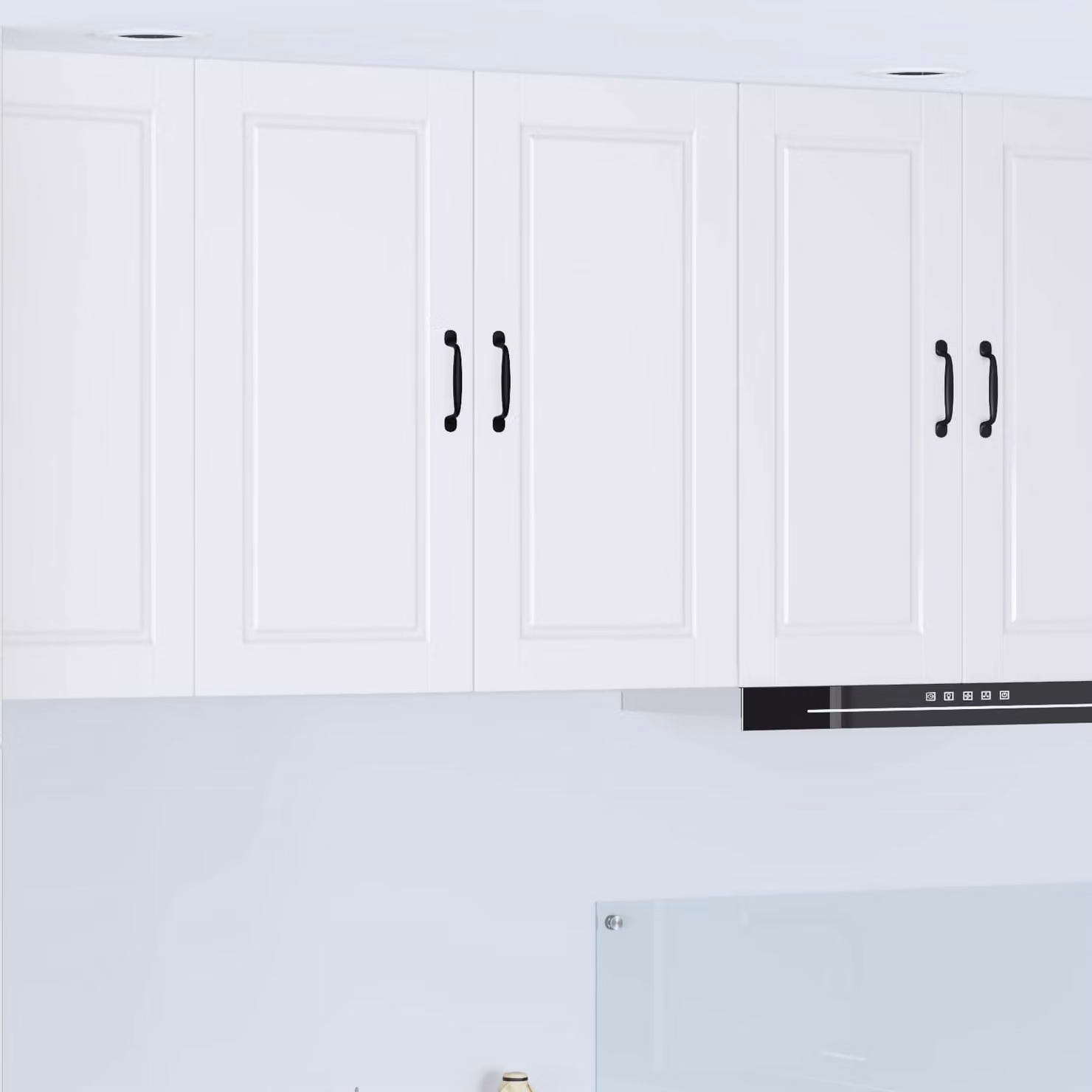 Armadietto a muro moderno vidaXL PORTO Bianco con ante a battente e ripiani interni L: 80 cm, P: 31 cm, H: 80 cm