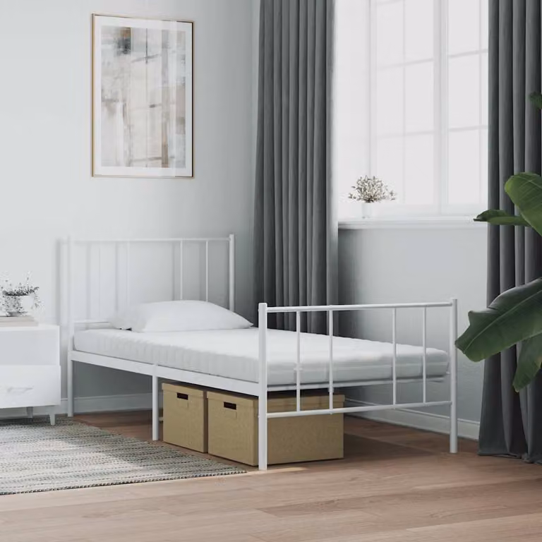 vidaXL Materasso in Schiuma Bianco 90x210 cm 7 Zone Durezza 20 ILD